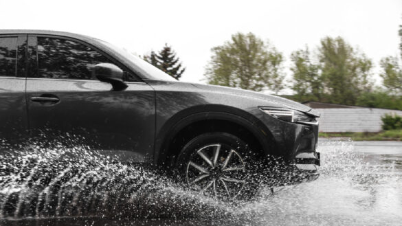 hydroplaning happens in the spring