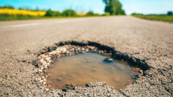potholes in spring